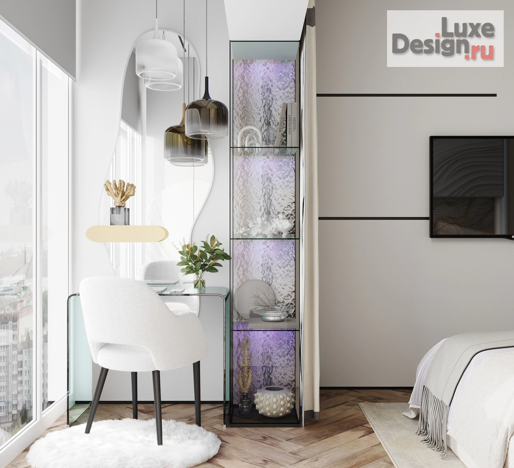 Дизайн интерьера однокомнатной квартиры "Проект 1-комнатной квартиры МЫ МЕЧТАТЕЛИ PROJECT" (фото 15)