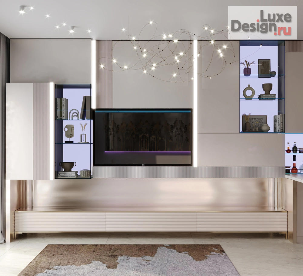 Дизайн интерьера однокомнатной квартиры "Проект 1-комнатной квартиры МЫ МЕЧТАТЕЛИ PROJECT" (фото 3)