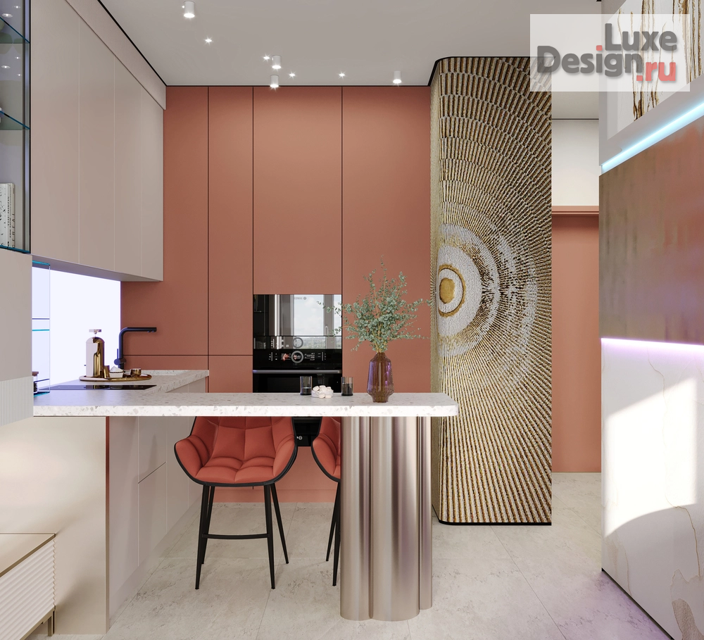 Дизайн интерьера однокомнатной квартиры "Проект 1-комнатной квартиры МЫ МЕЧТАТЕЛИ PROJECT" (фото 5)