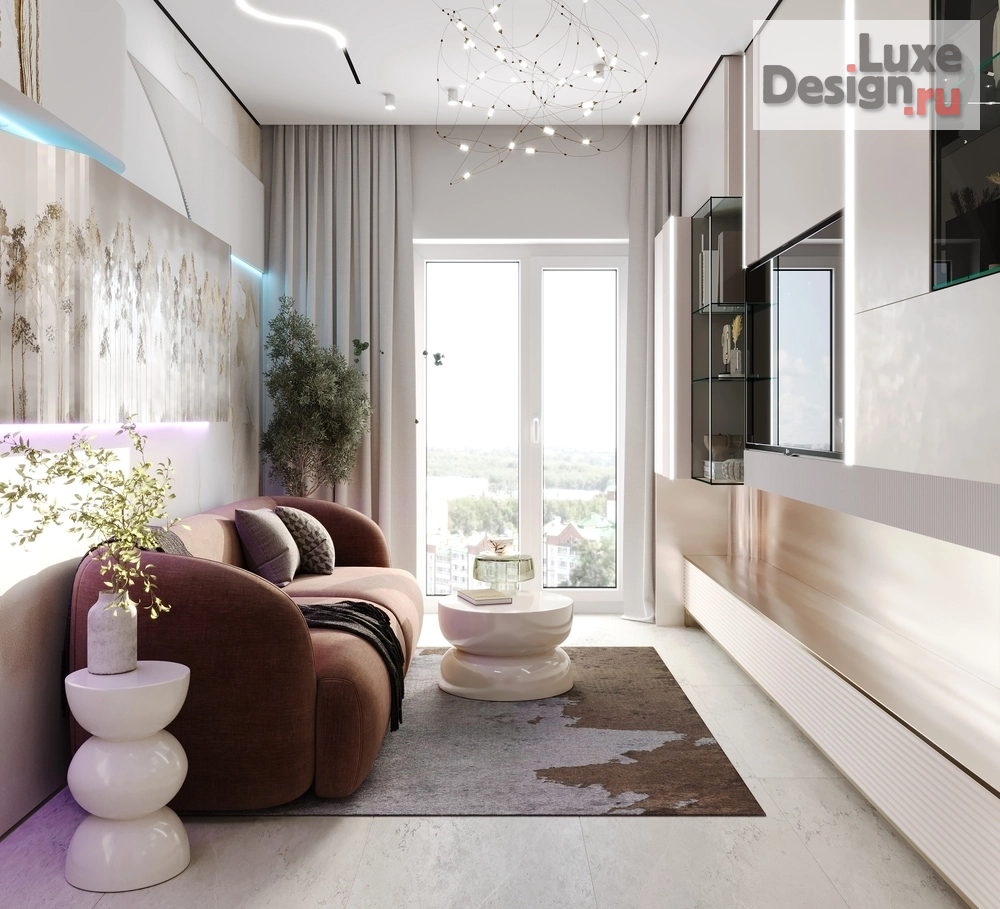 Дизайн интерьера однокомнатной квартиры "Проект 1-комнатной квартиры МЫ МЕЧТАТЕЛИ PROJECT" (фото 9)