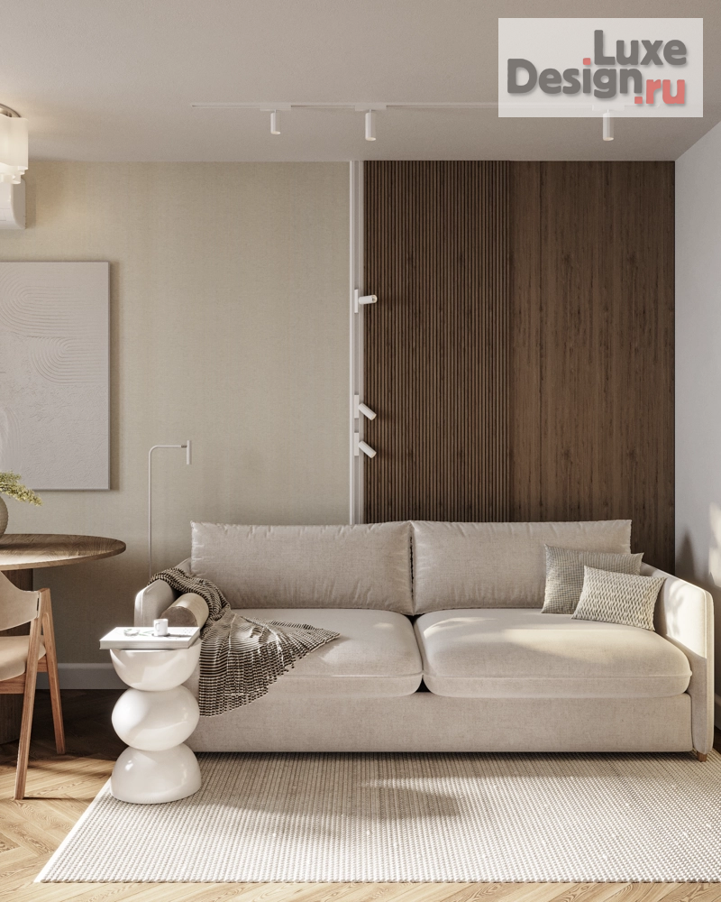 Дизайн интерьера двухкомнатной квартиры "Дизайн-проект квартиры CALM IN BEIGE " (фото 12)