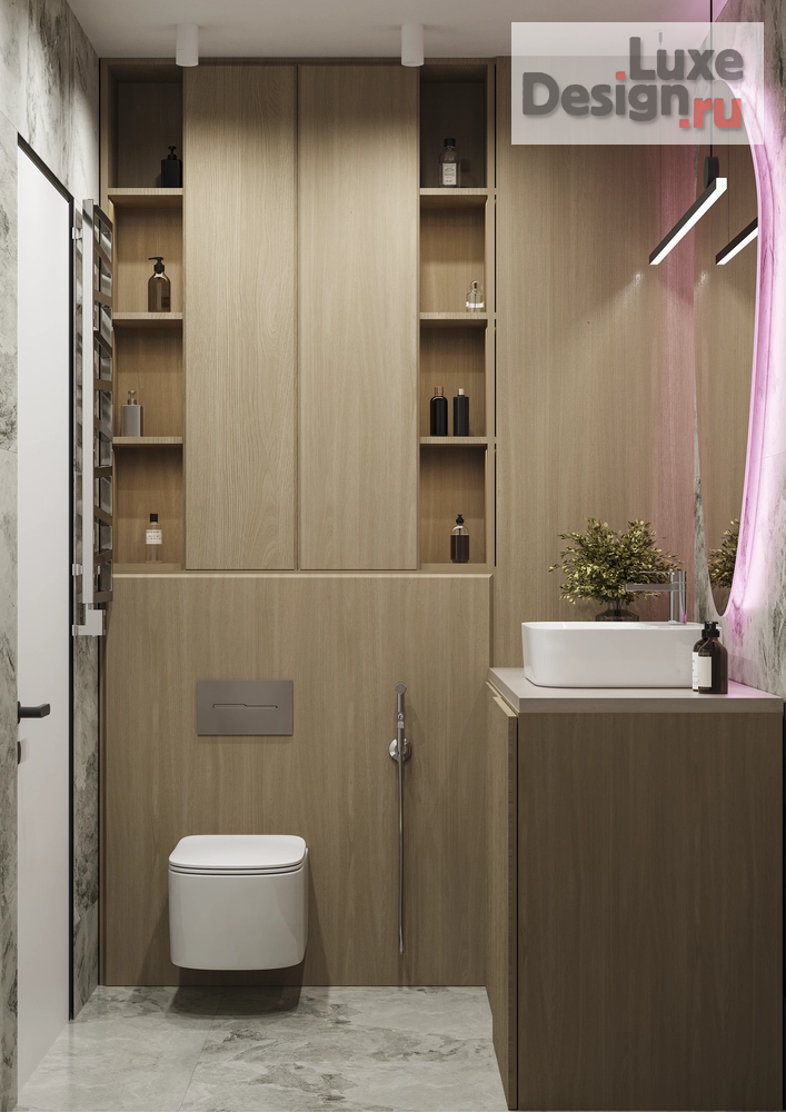 Дизайн интерьера однокомнатной квартиры "Проект 1-комнатной квартиры в Мегаполис-парке" (фото 9)