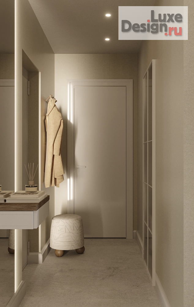 Дизайн интерьера двухкомнатной квартиры "Дизайн-проект квартиры CALM IN BEIGE " (фото 15)