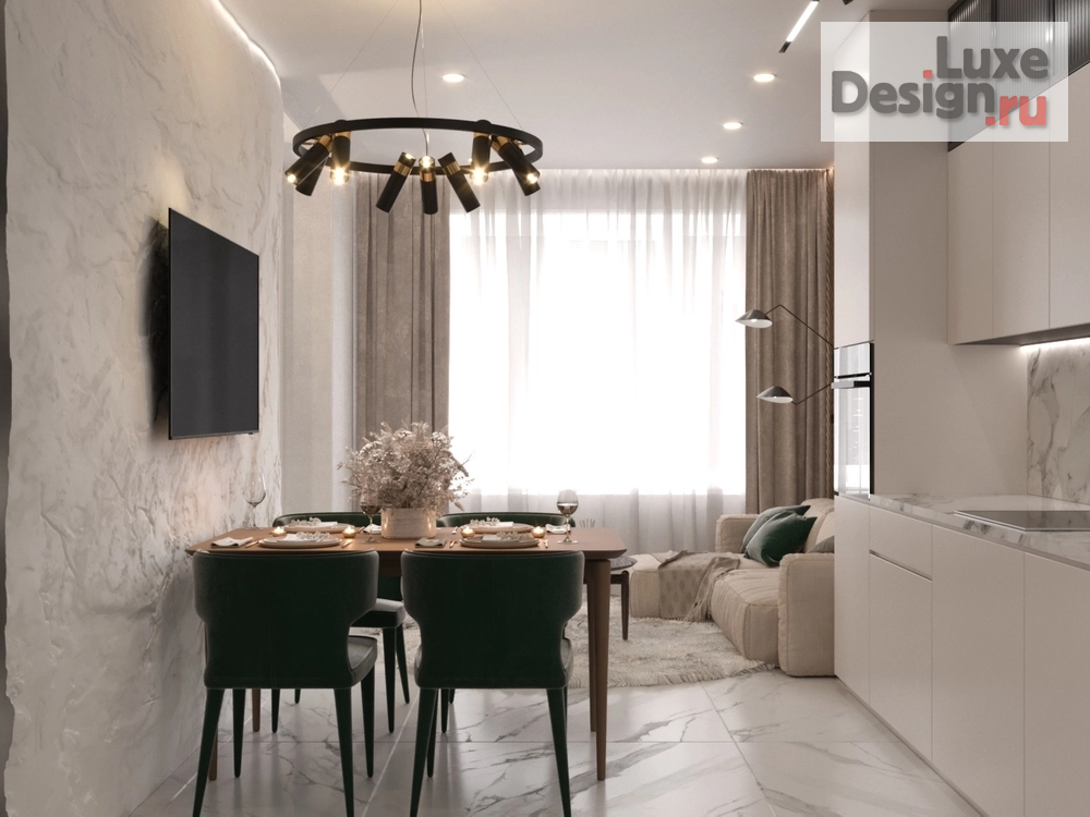 Дизайн интерьера трехкомнатной квартиры "Дизайн-проект 3-комнатной квартиры" (фото 17)