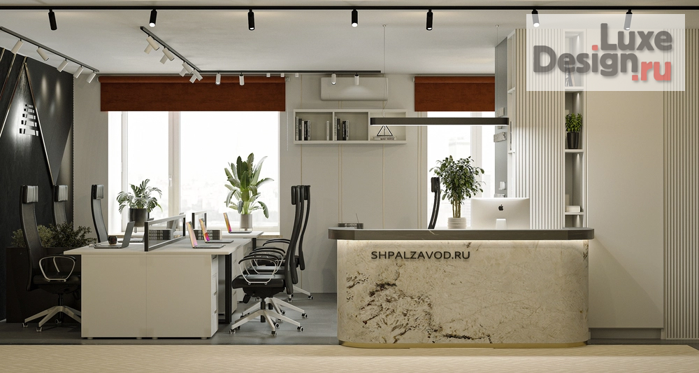 Дизайн интерьера офиса "Офисные помещения SHPALZAVOD" (фото 2)