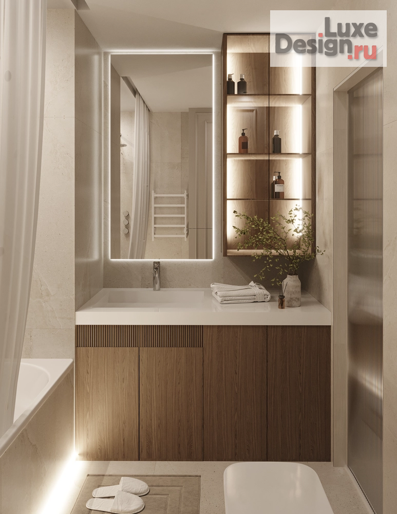 Дизайн интерьера двухкомнатной квартиры "Дизайн-проект квартиры CALM IN BEIGE " (фото 19)