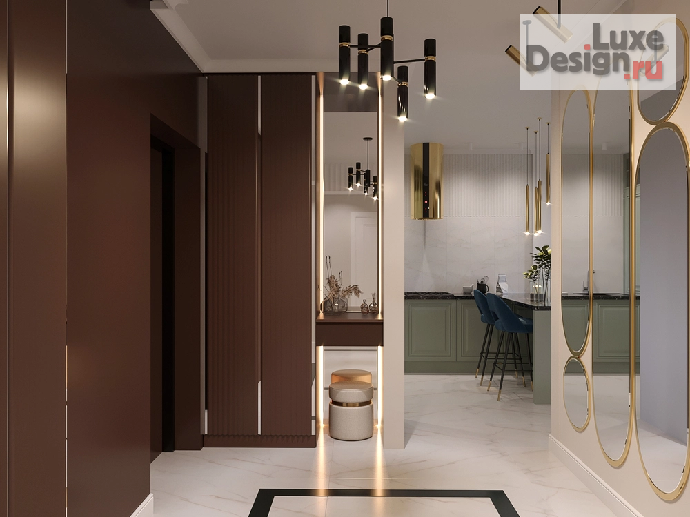 Дизайн интерьера трехкомнатной квартиры "Проект 3-комнатной квартиры VERA GATSBY JAZZ" (фото 2)