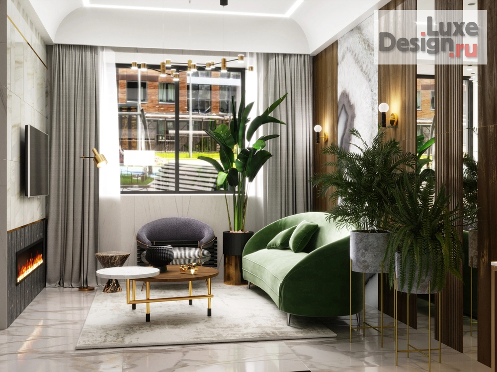 Дизайн интерьера апартаментов "Проект холлов ЖК РЕЗИДЕНЦИЯ №1" (фото 2)