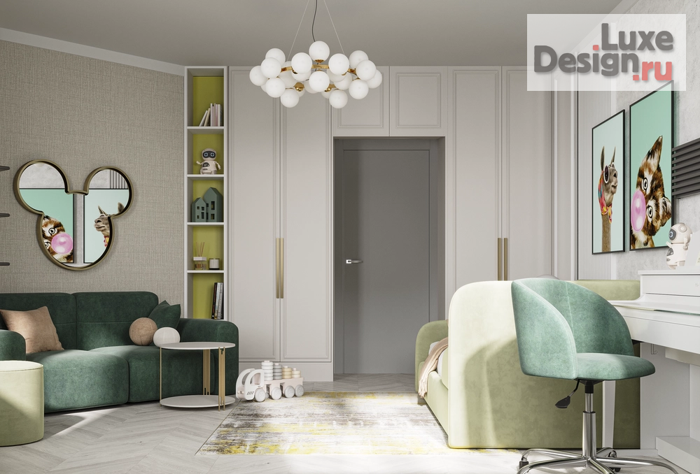 Дизайн интерьера детской "Дизайн-проект детской комнаты" (фото 2)