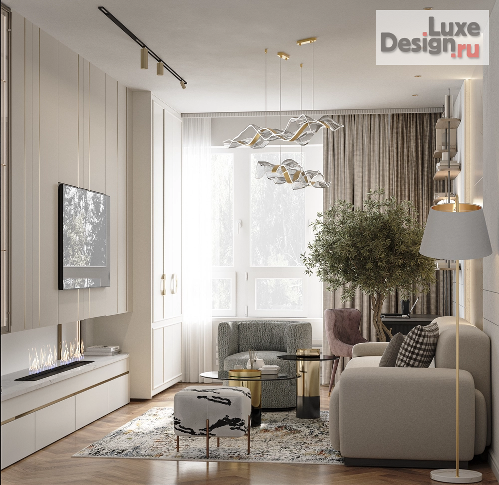 Дизайн интерьера четырехкомнатной квартиры "Ппроект квартиры THE WHITE SAVANNAH" (фото 20)