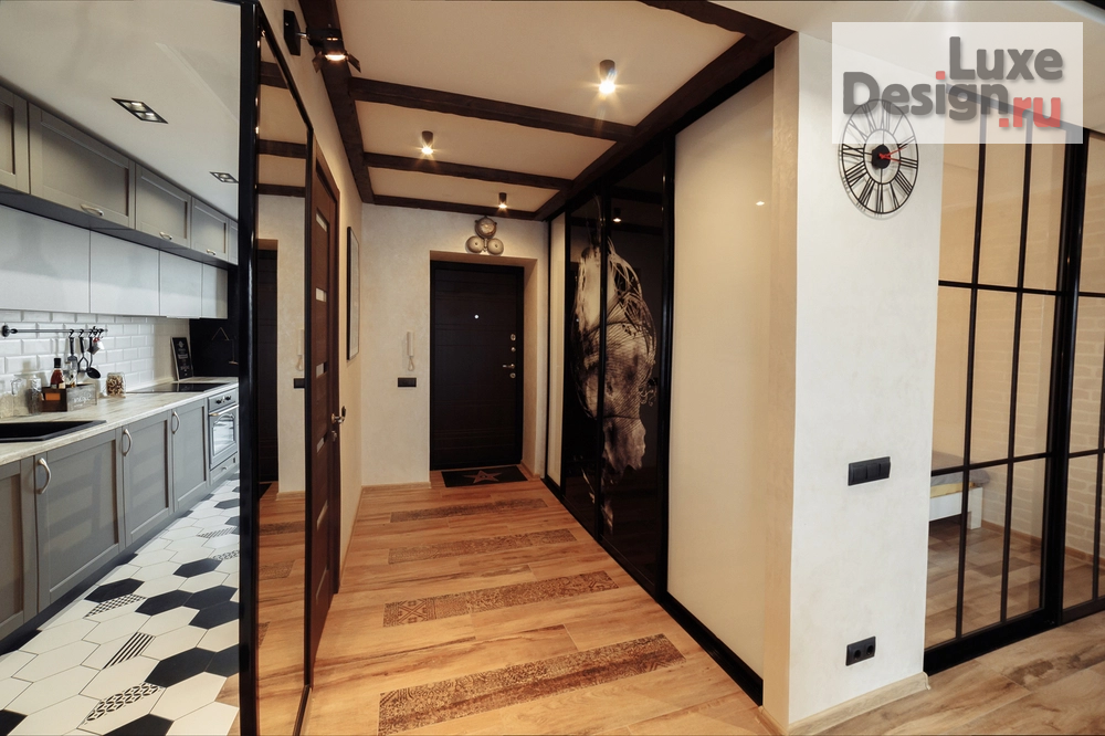 Дизайн интерьера однокомнатной квартиры "Проект 1-комнатной квартиры LITE LOFT" (фото 3)