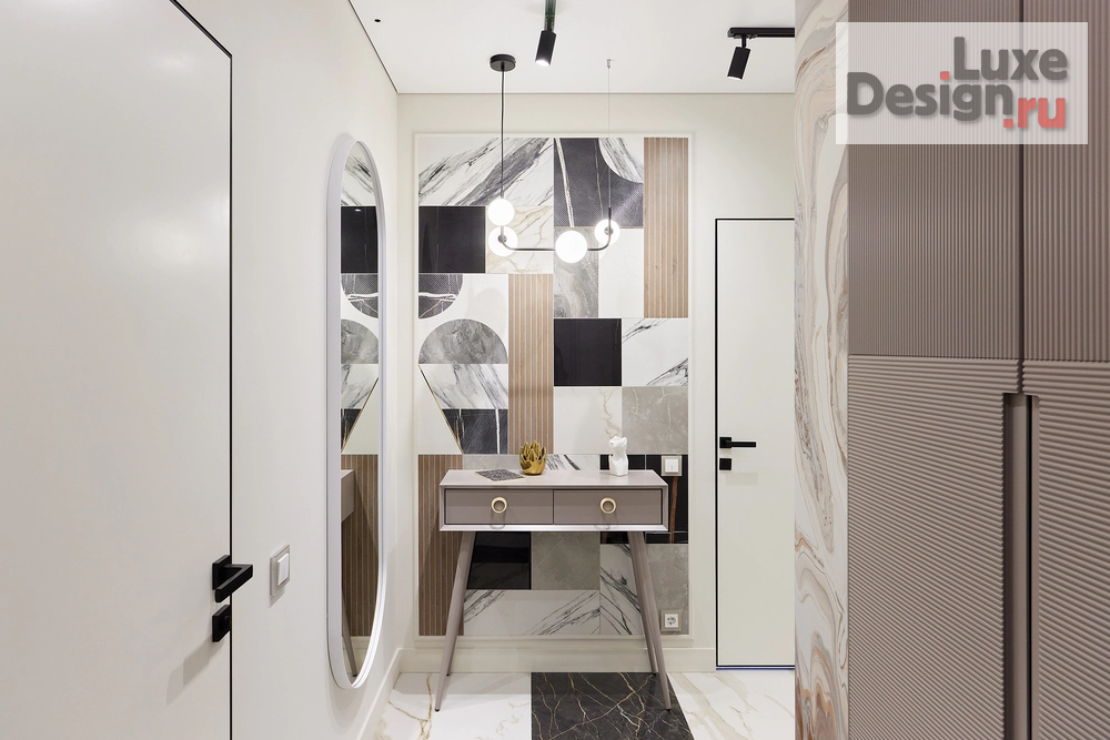 Дизайн интерьера двухкомнатной квартиры "Проект 2-комнатной квартиры LIFE LOVE SHINE" (фото 2)