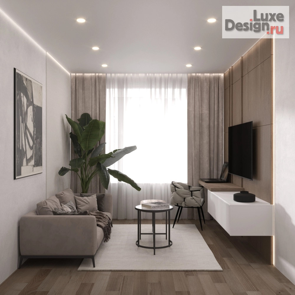 Дизайн интерьера трехкомнатной квартиры "Дизайн-проект 3-комнатной квартиры" (фото 3)