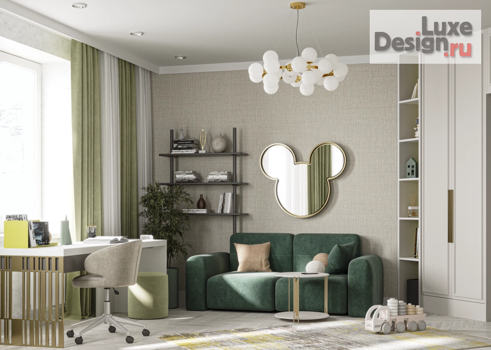 Дизайн интерьера детской "Дизайн-проект детской комнаты" (фото 3)