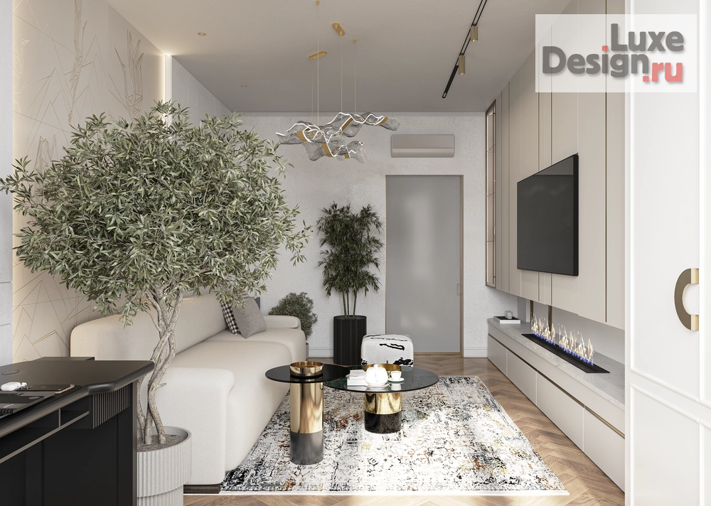 Дизайн интерьера четырехкомнатной квартиры "Ппроект квартиры THE WHITE SAVANNAH" (фото 22)