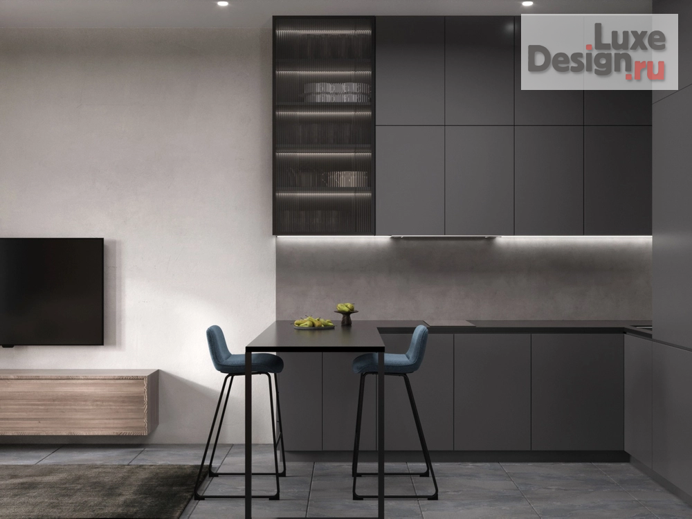 Дизайн интерьера однокомнатной квартиры "Проект 1-комнатной квартиры MINIMALISM & LOFT" (фото 5)