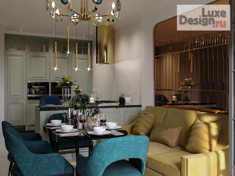 Дизайн интерьера трехкомнатной квартиры "Проект 3-комнатной квартиры VERA GATSBY JAZZ" (фото 6)