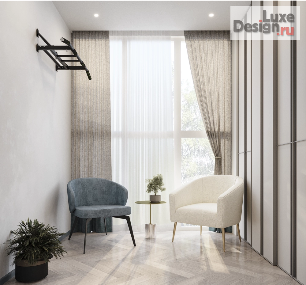 Дизайн интерьера двухкомнатной квартиры "Дизайн-проект 2х-комнатной квартиры НА БЕРЕГУ НЕБА" (фото 6)