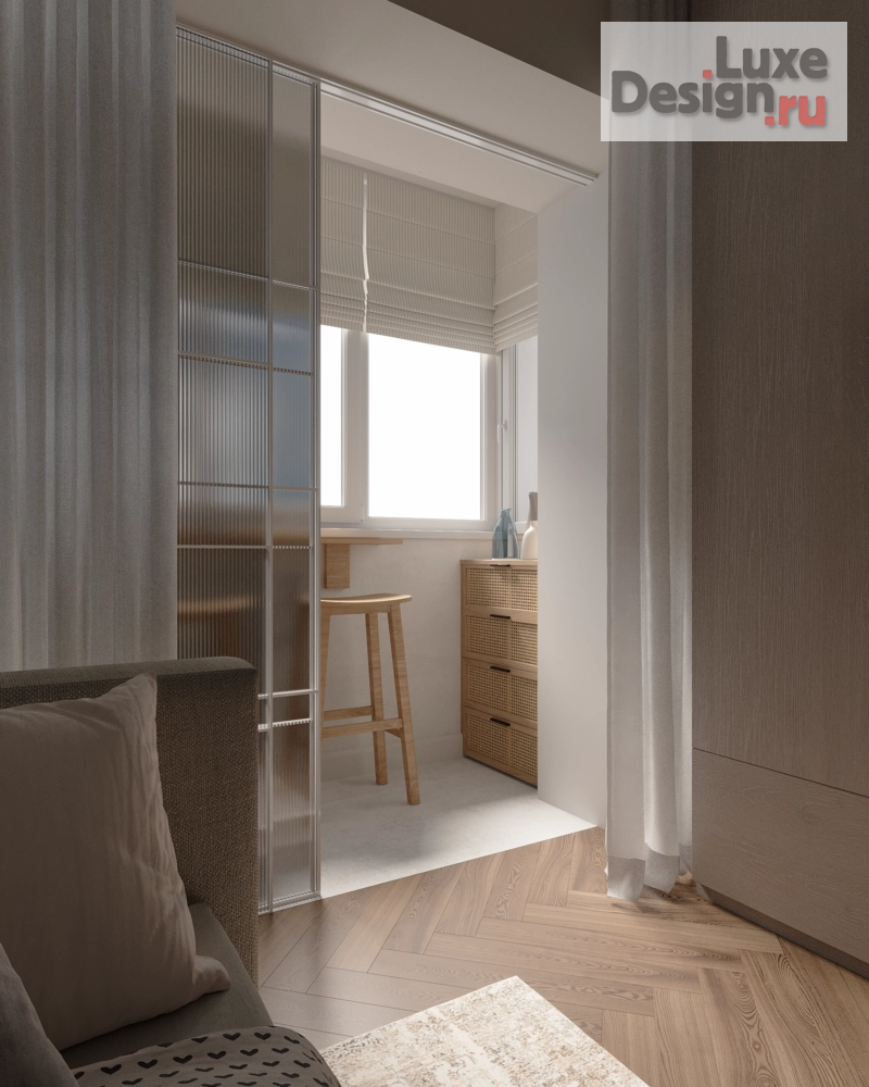 Дизайн интерьера двухкомнатной квартиры "Дизайн-проект квартиры CALM IN BEIGE " (фото 7)