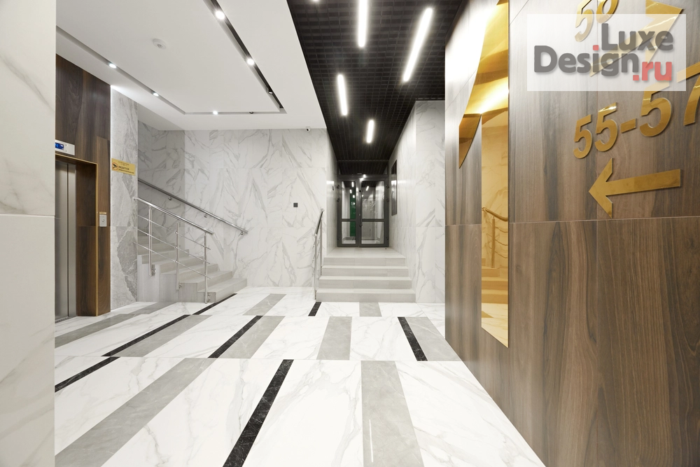 Дизайн интерьера апартаментов "Проект холлов ЖК РЕЗИДЕНЦИЯ ГРИН ПАРК " (фото 8)