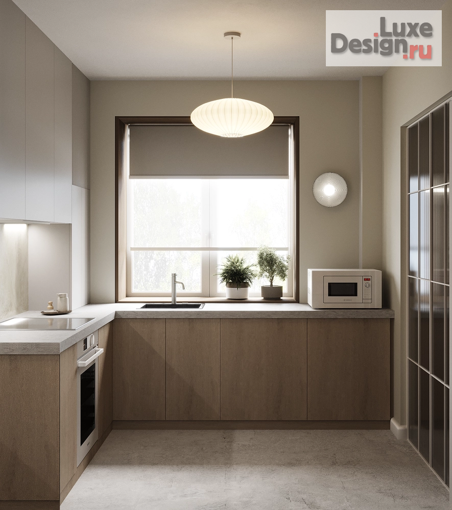 Дизайн интерьера двухкомнатной квартиры "Дизайн-проект квартиры CALM IN BEIGE " (фото 8)