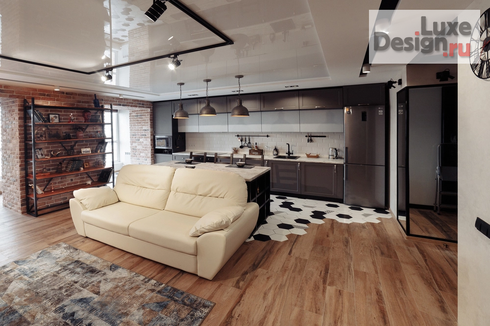 Дизайн интерьера однокомнатной квартиры "Проект 1-комнатной квартиры LITE LOFT" (фото 10)