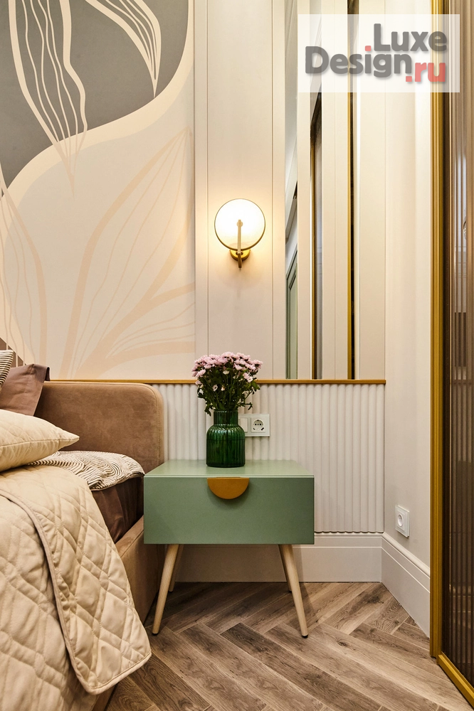 Дизайн интерьера однокомнатной квартиры "Проект 1-комнатной квартиры LIKE A DIAMOND." (фото 12)