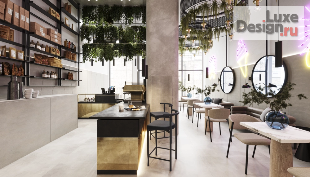 Дизайн интерьера кафе "Дизайн-проект кофейни SeshCoffe" (фото 4)