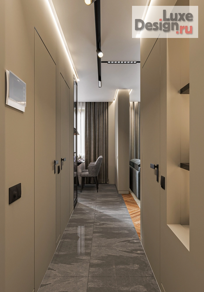 Дизайн интерьера двухкомнатной квартиры "Квартира в ЖК Видный " (фото 1)