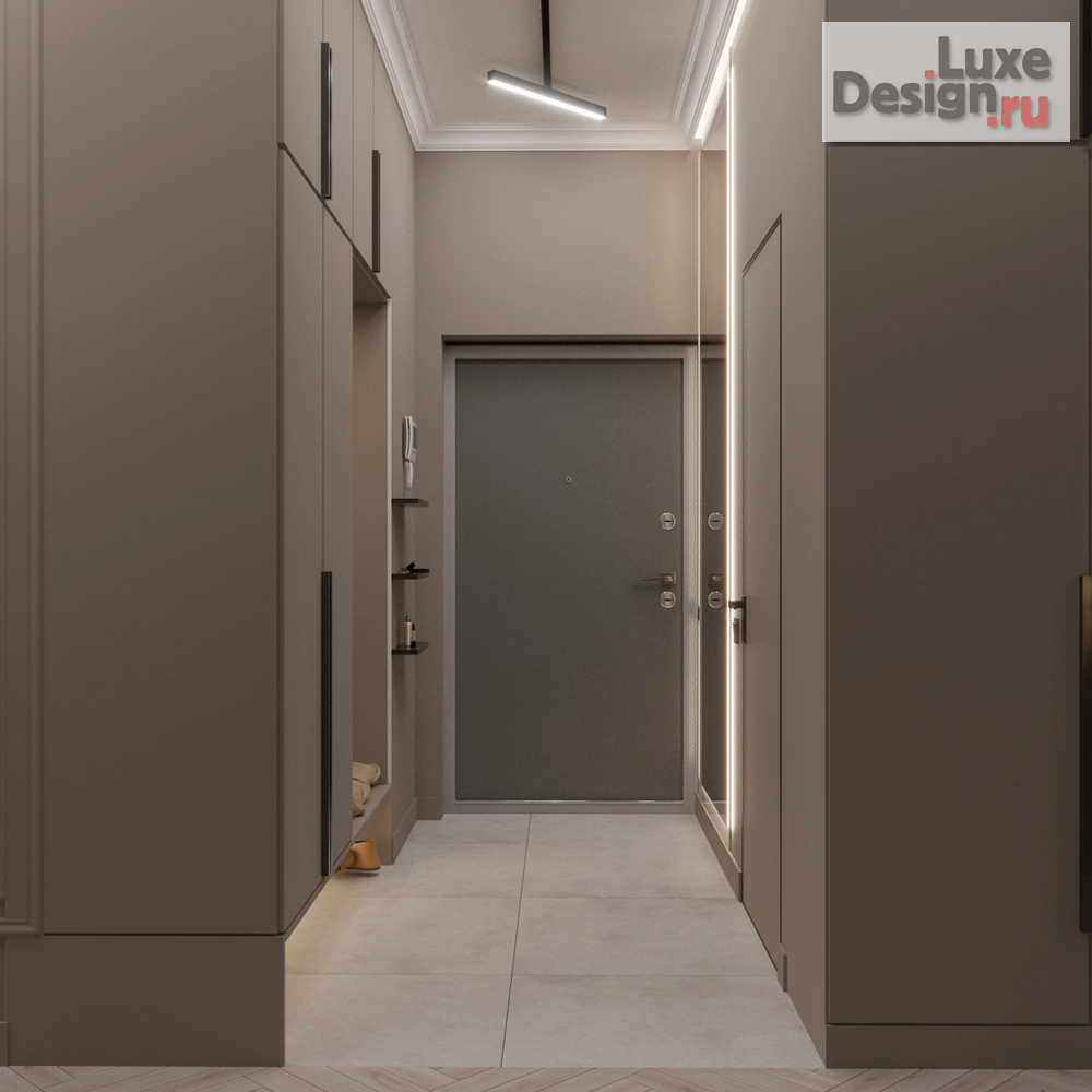 Дизайн интерьера двухкомнатной квартиры "Квартира в ЖК Видный " (фото 2)