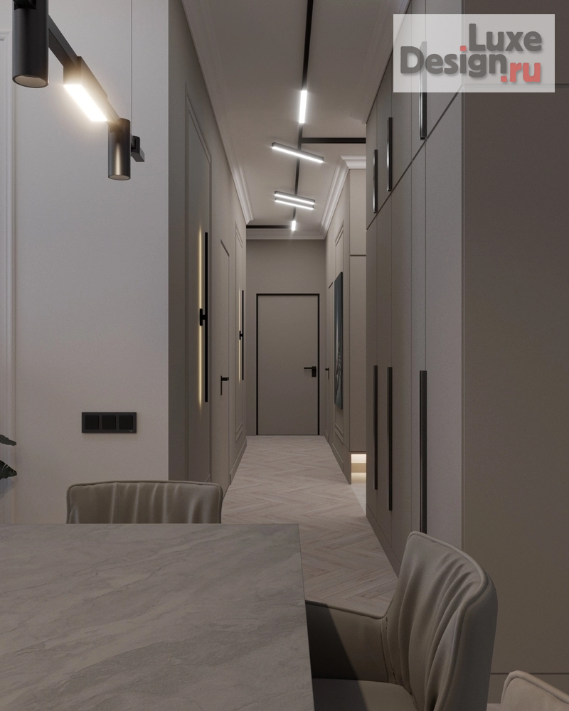 Дизайн интерьера двухкомнатной квартиры "Квартира в ЖК Видный " (фото 5)