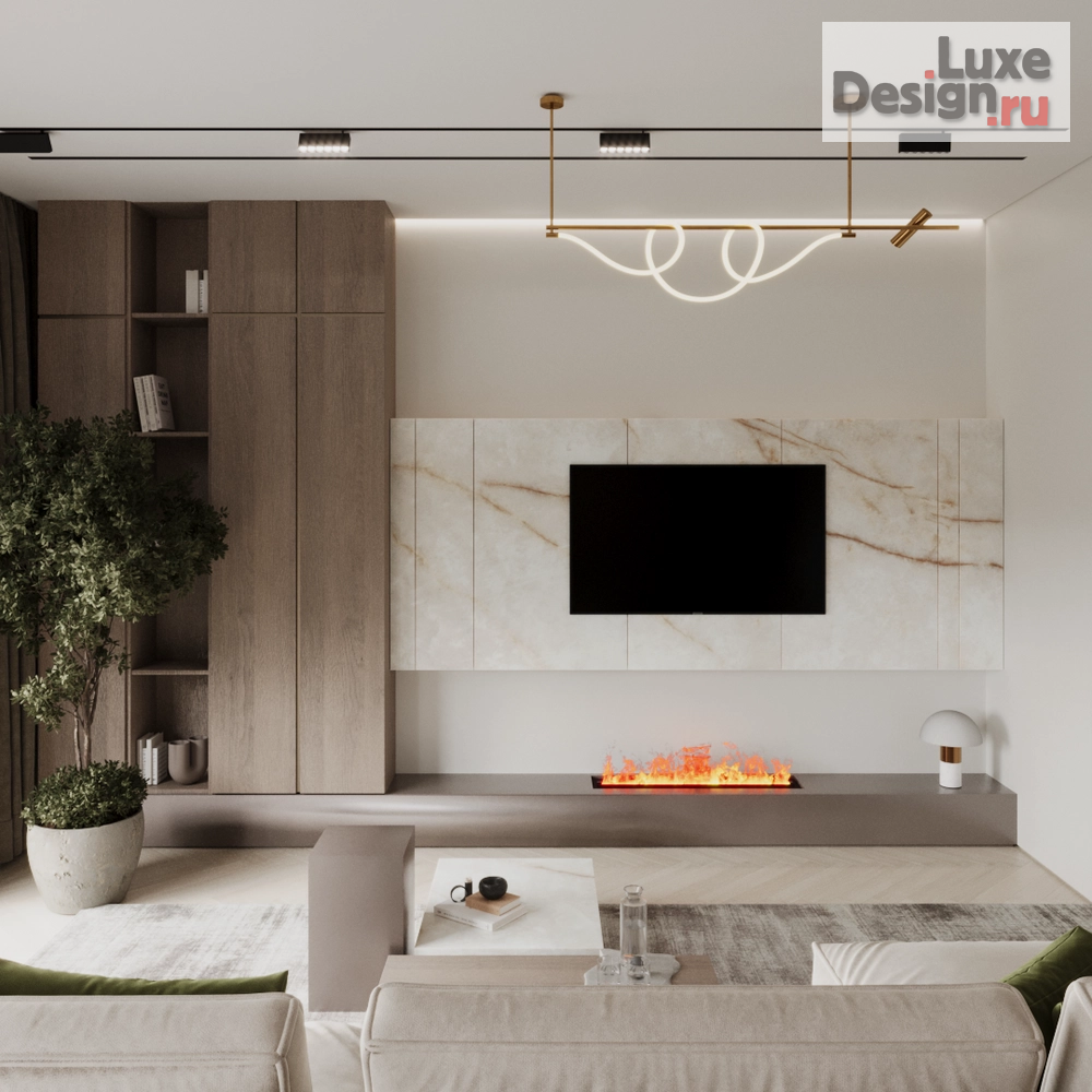 Дизайн интерьера трехкомнатной квартиры "ЖК "Загорье"" (фото 1)