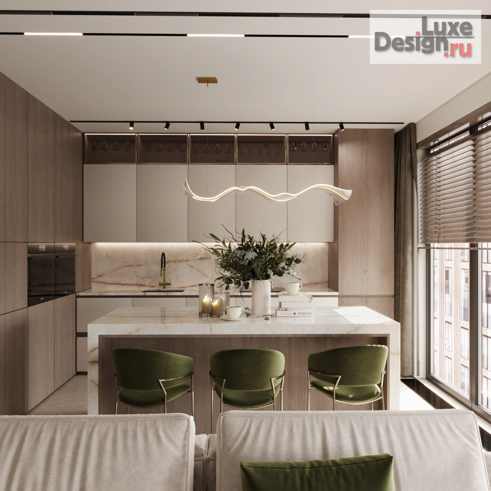 Дизайн интерьера трехкомнатной квартиры "ЖК "Загорье"" (фото 2)