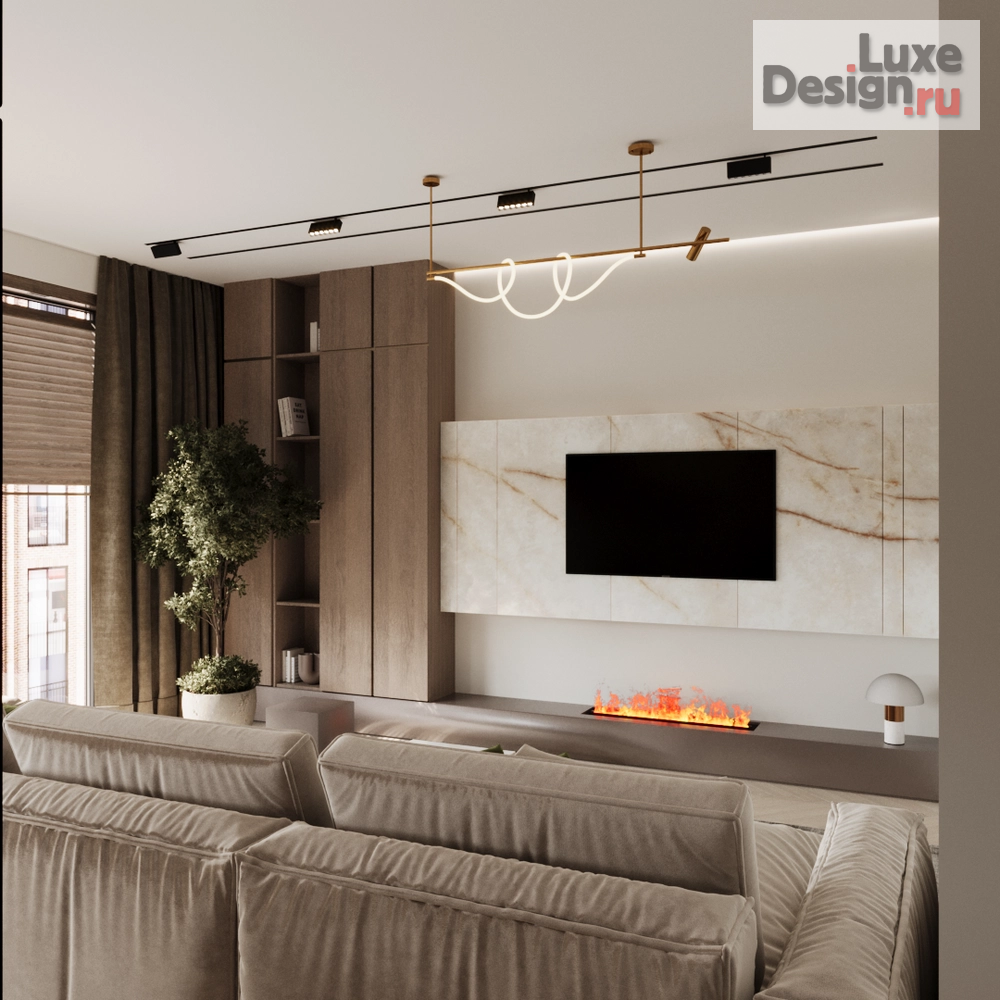 Дизайн интерьера трехкомнатной квартиры "ЖК "Загорье"" (фото 3)