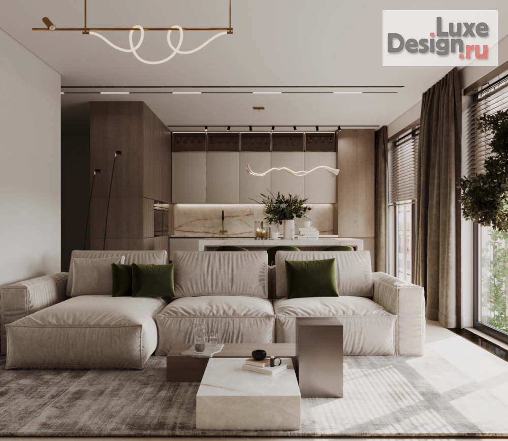 Дизайн интерьера трехкомнатной квартиры "ЖК "Загорье"" (фото 5)