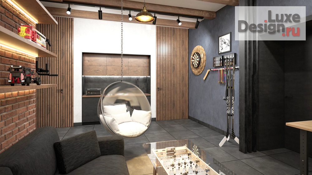 Дизайн интерьера комнаты "Дизайн интерьера келлерной. Для заказа дизайн-проекта звоните или пишите: +7 (919) 199-01-43" (фото 9)