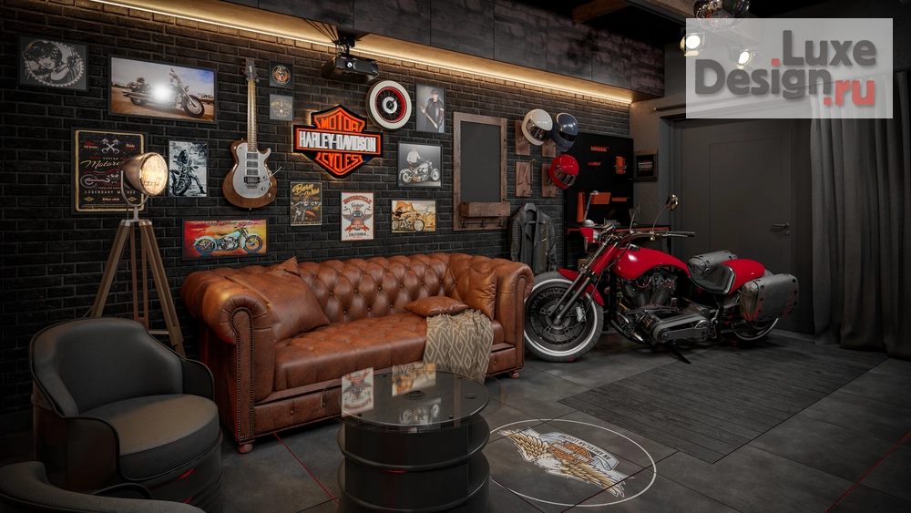 Дизайн интерьера частного дома "Дизайн интерьер гаража. Для заказа дизайн-проекта звоните или пишите: +7 (919) 199-01-43" (фото 2)