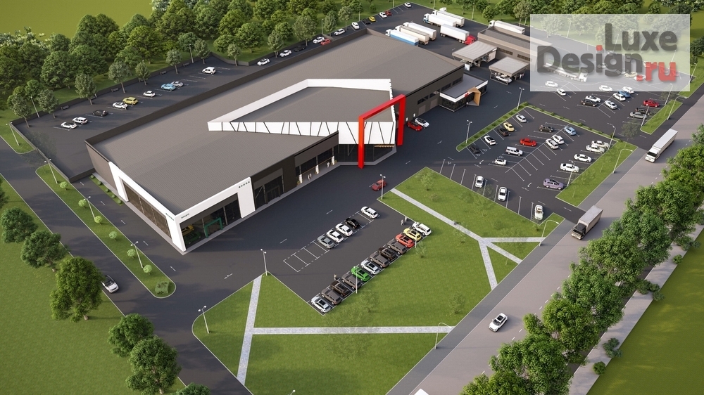 Частная архитектура "Дополнительные объекты у автоцентра. Для заказа дизайн-проекта звоните или пишите: +7 (919) 199-01-43" (фото 2)