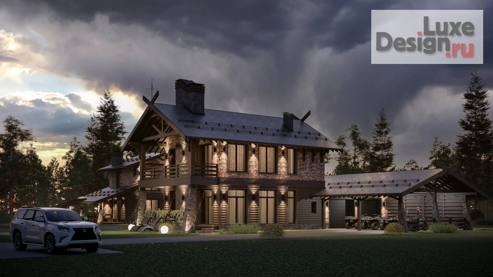 Частная архитектура "Дом Шале. Для заказа дизайн-проекта звоните или пишите: +7 (919) 199-01-43" (фото 2)