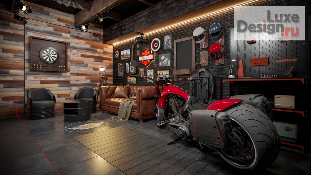 Дизайн интерьера частного дома "Дизайн интерьер гаража. Для заказа дизайн-проекта звоните или пишите: +7 (919) 199-01-43" (фото 3)