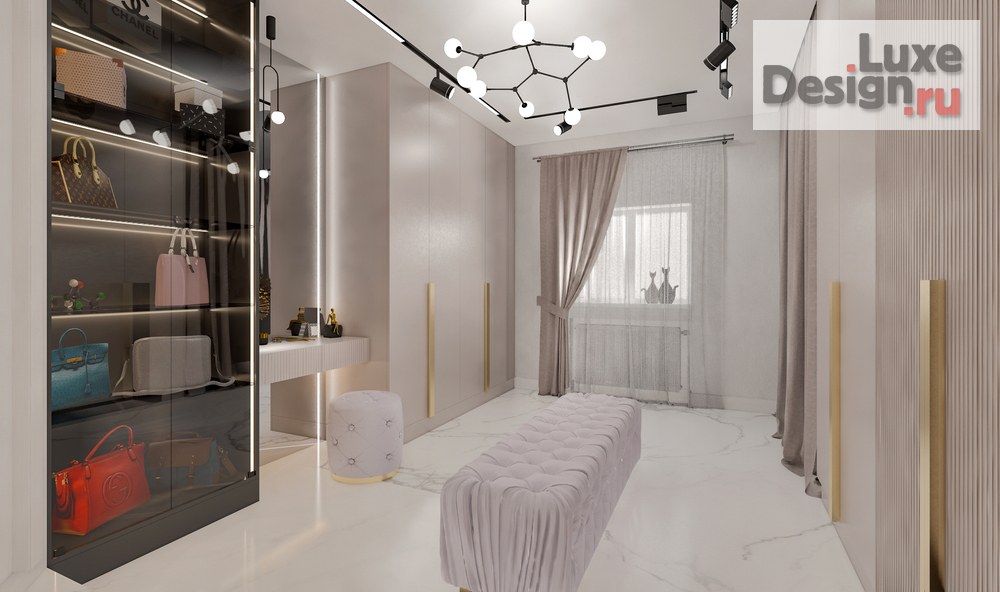 дизайн интерьера гардеробной "Дизайн интерьера гардеробной. Для заказа дизайн-проекта звоните или пишите: +7 (919) 199-01-43" (фото 3)