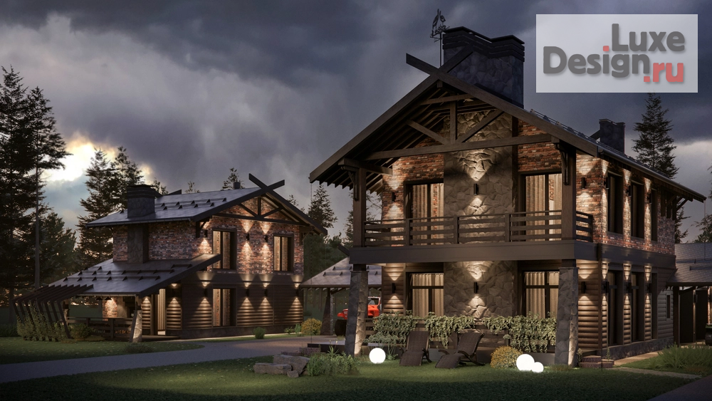 Частная архитектура "Дом Шале. Для заказа дизайн-проекта звоните или пишите: +7 (919) 199-01-43" (фото 6)