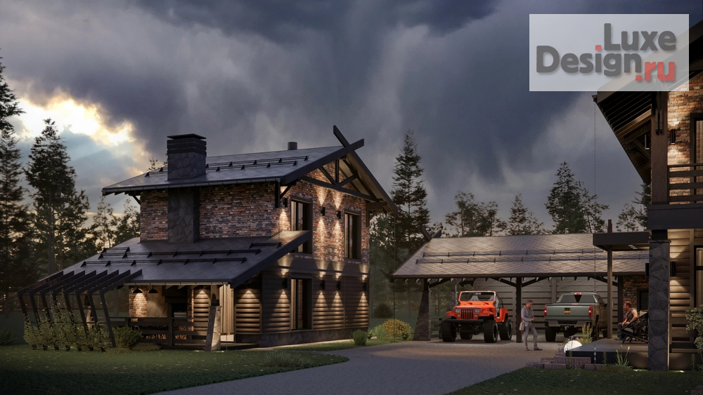 Частная архитектура "Дом Шале. Для заказа дизайн-проекта звоните или пишите: +7 (919) 199-01-43" (фото 7)