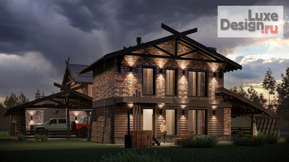 Частная архитектура "Дом Шале. Для заказа дизайн-проекта звоните или пишите: +7 (919) 199-01-43" (фото 8)