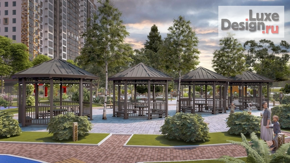 Общественная архитектура "ЖК "Цветной Бульвар" дневной вид. Для заказа дизайн-проекта звоните или пишите: +7 (919) 199-01-43" (фото 9)