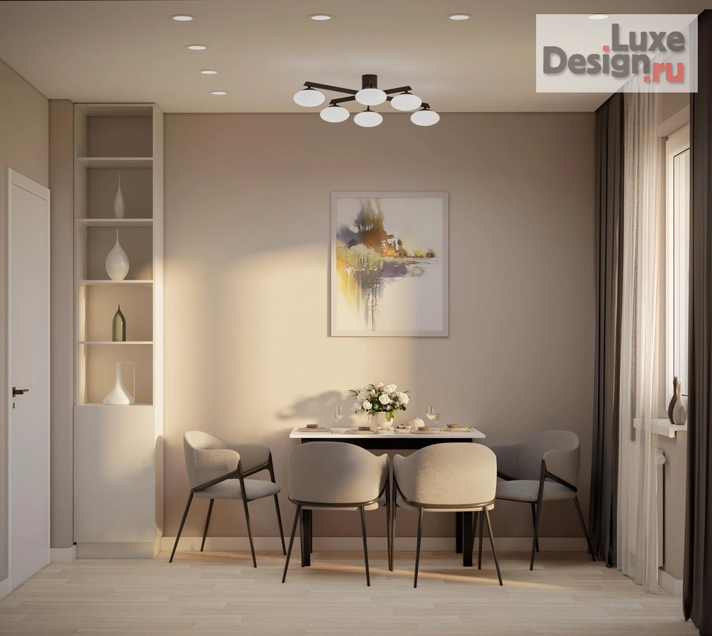 Дизайн интерьера однокомнатной квартиры "Интерьер типовой квартиры" (фото 9)