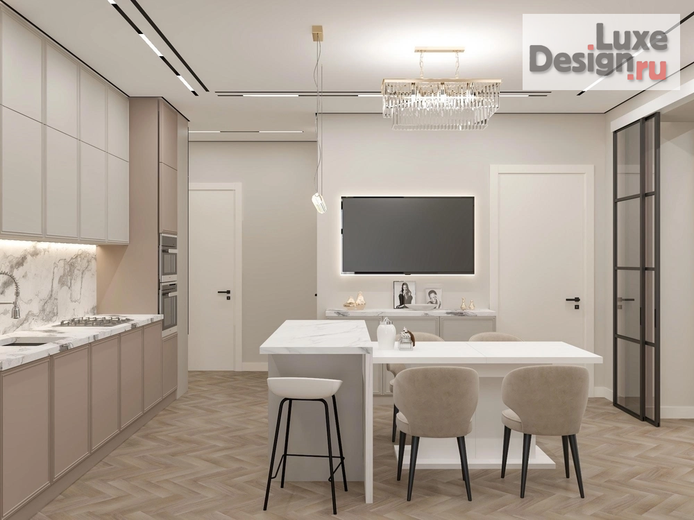 Дизайн интерьера квартиры "Квартира площадью 116 м2. Для заказа дизайн-проекта звоните или пишите: +7 (919) 199-01-43" (фото 10)