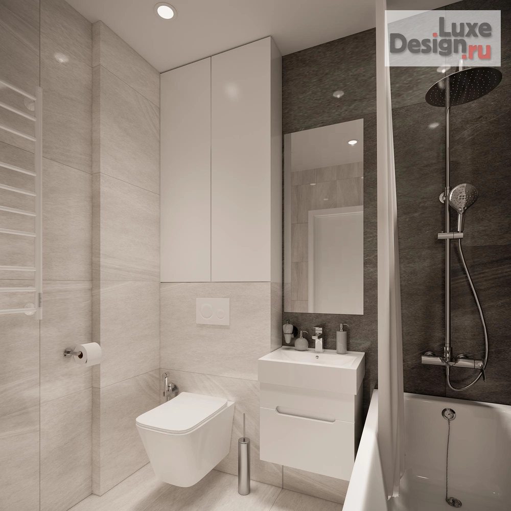 Дизайн интерьера однокомнатной квартиры "Интерьер типовой квартиры" (фото 19)