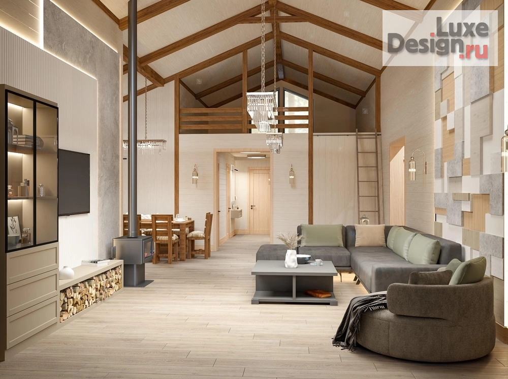 Дизайн интерьера загородного дома "Проект загородного дома. Для заказа дизайн-проекта звоните или пишите: +7 (919) 199-01-43" (фото 4)