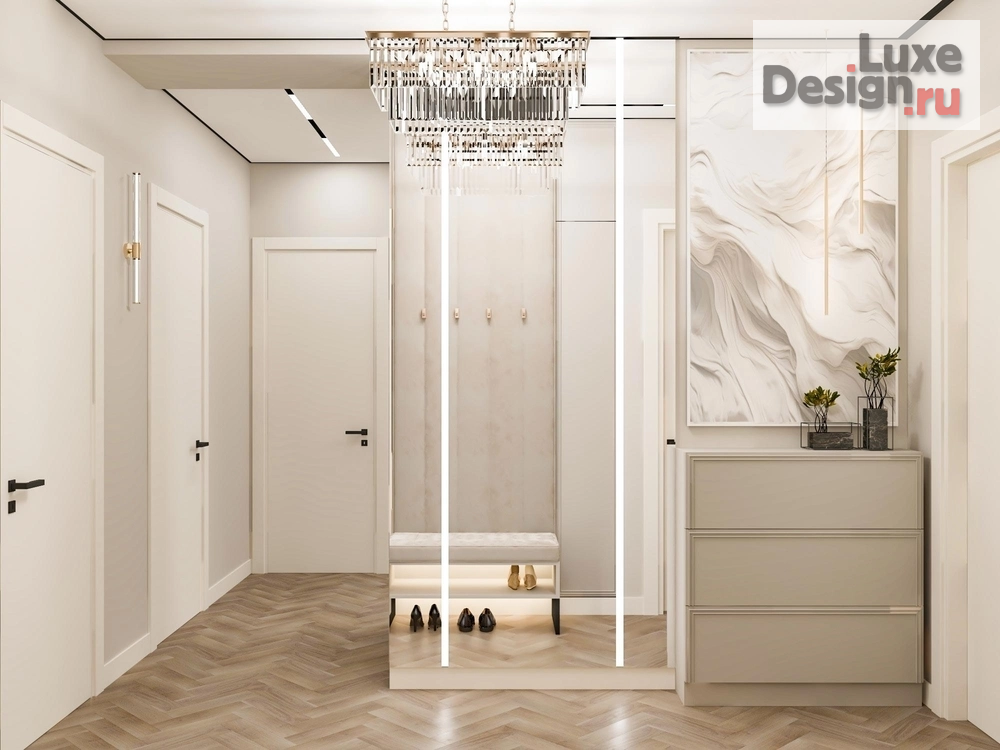 Дизайн интерьера квартиры "Квартира площадью 116 м2. Для заказа дизайн-проекта звоните или пишите: +7 (919) 199-01-43" (фото 3)